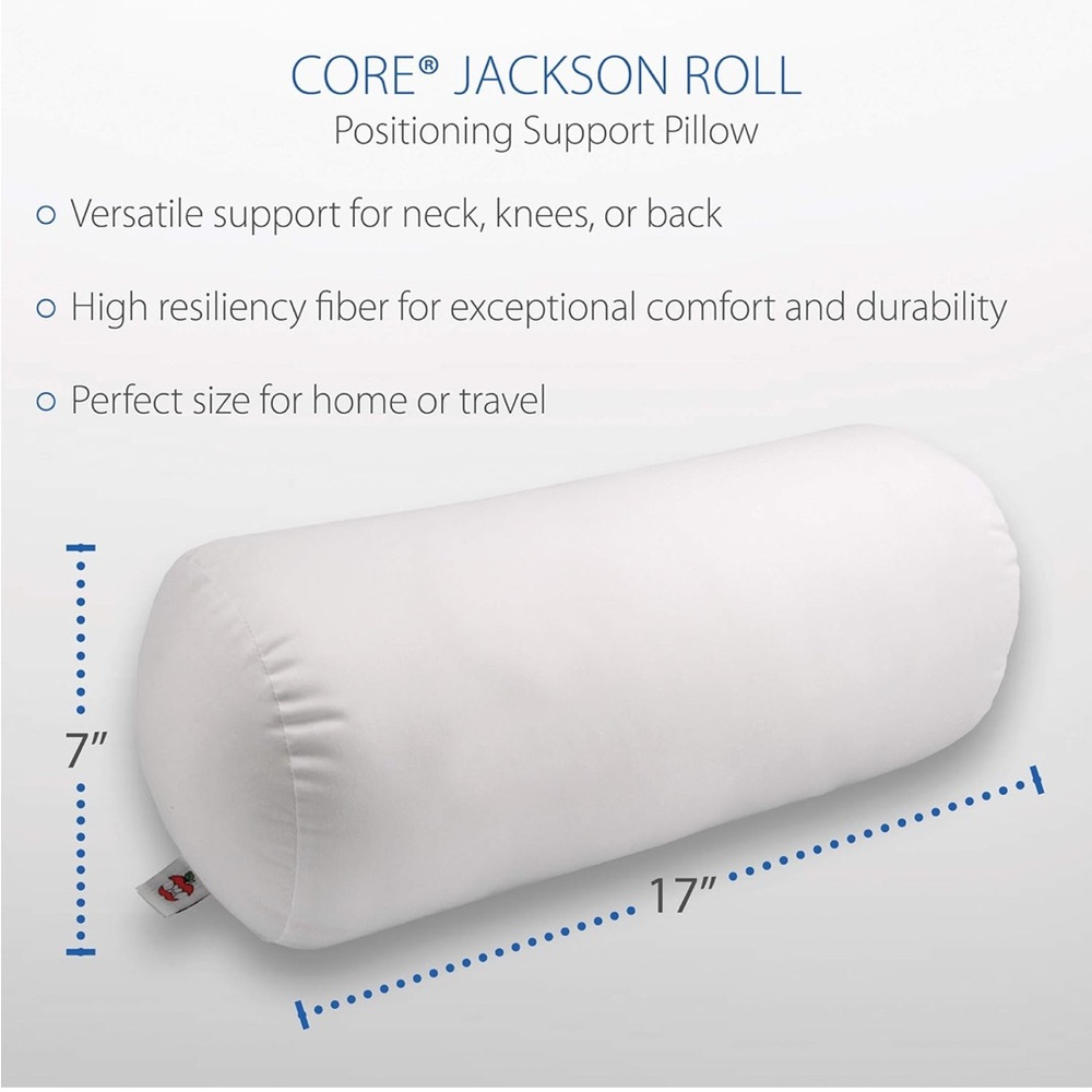 Jackson Roll Positioning Support Pillow - White